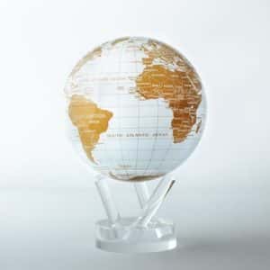 Mova Globe White und Gold 6 "