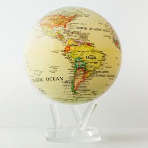 Mova Globe Politische Karte Gelb 8.5 "