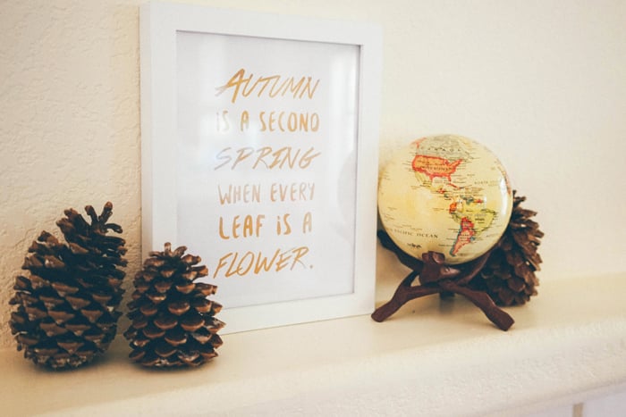 autumn decor mova globe